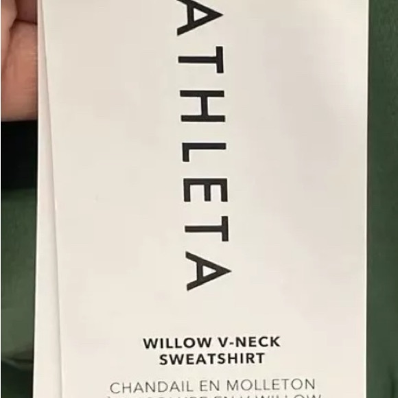 Athleta Sweatshirt Vineyard Green, similar to olive green!! - Picture 6 of 8